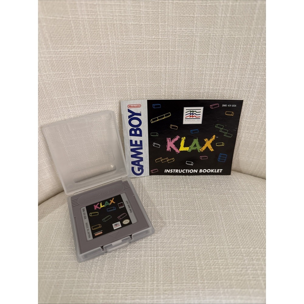 Nintendo Game Boy KLAX with Manual No Box.‎